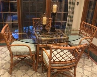 Bamboo dinette set excellent condition