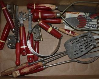 Antique kitchen utensils 