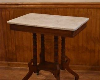 Marble top Victorian tables