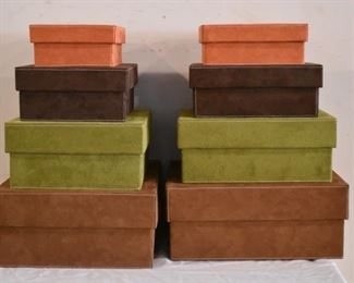 Suede boxes 