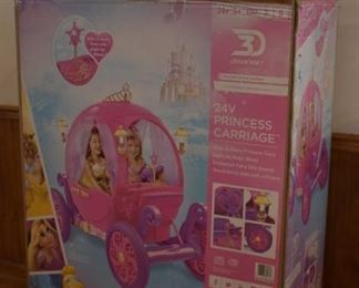 Disney princess carriage 2 seater new in box