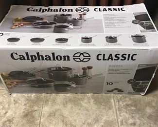 Calphalon cookware set. Brand new! 10 pc set- still wrapped in the box!!