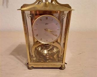 Schatz Brass and Glass Clock