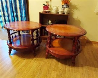 2 Round End Tables