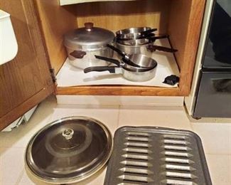 Broiler and Pots and Pans