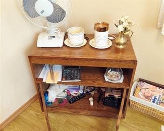 TV Stand with Contents - Fan and Wax Warmers