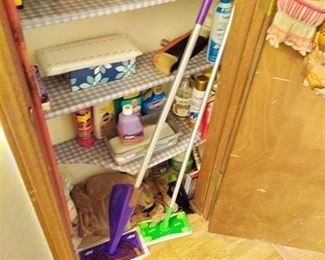 Swiffer Wet Jet and Contents of Closet