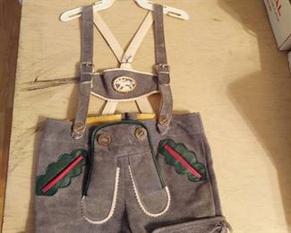 Kids Leather German Lederhosen