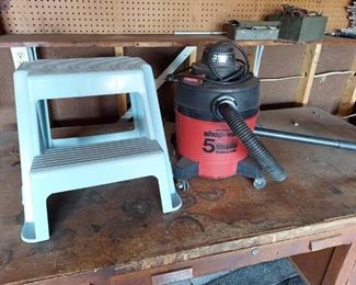 Shop Vac and Step Stool
