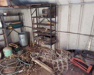 All Remaining in Shed - Shelves are Included - Tanks are Empty
