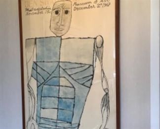 Large Vintage Ben Shahn Poster 60's
