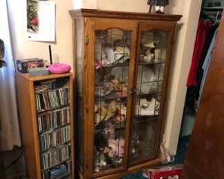 curio cabinet. CD stand