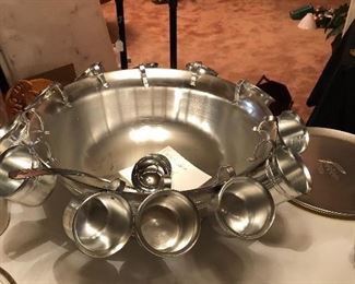 Aluminum Punch Bowl Set