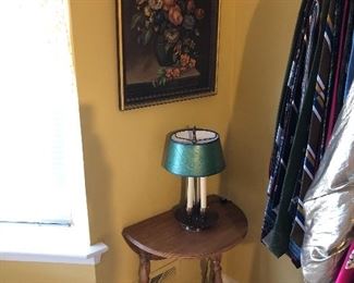 Table, Lamp, Art