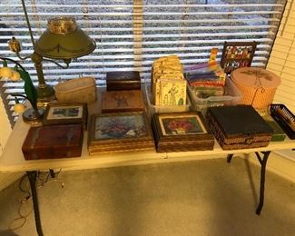 Boxes, Lamps, Sewing Notions