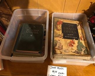 Sheet music and books