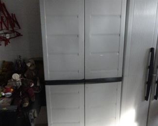 THERE ARE 2 OF THESE.. HEAVY DUTY, TALL, ADJUSTABLE SHELVING AND IN EXCELLENT SHAPE..