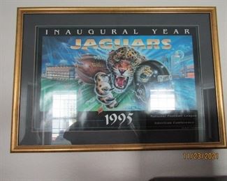 BEAUTIFULLY FRAMED JAGUARS POSTER