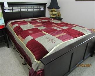 THIS IS A QUEENSIZE BED WITH MATTRESS/BOX SPRING AND HEADBOARD AND FOOT BOARD IF NEEDED.. WILL SELL SEPARATELY