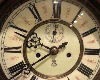 Antique Gustav Becker wall clock 