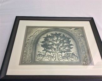 Framed Art, 22" x 17 1/2".