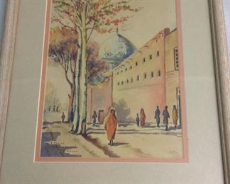 H. Arthur Studio Demon 1954 Tehran, 13" x 17".