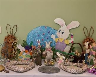 Assorted Easter decorations