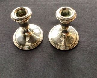 Silver Candle Holder set