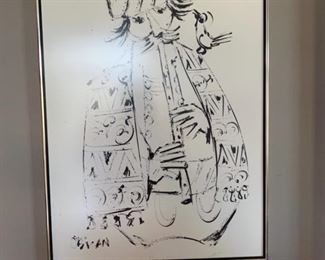 original also by Obican black and white portrait. from Yugoslavia .