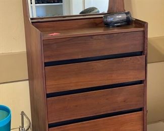 mid century highboy chest of drawers