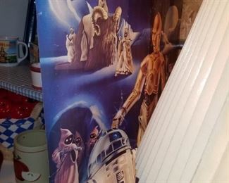 Vintage Star Wars poster.  NOT mint condition. $15.