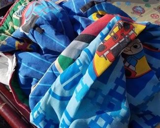 Bedding for the two toddler beds