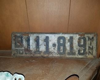 1930 plate.$15