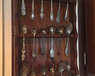 Spoons (some sterling) from all over the world.