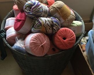 Huge selection of yarn.