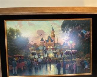 Thomas Kincaid, Ltd. edition Disney, with COA