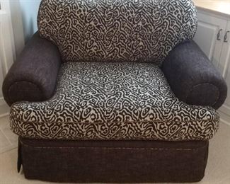 THIS DOUBLE CHAIR HAS A MATCHING OTTOMAN-- $450.00 FOR BOTH.SOLD