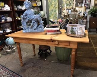 Pine table/desk. 29” x 68”.    $119 