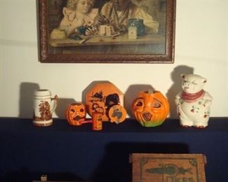 Living Room: These are just some of the many collectibles available to you. Brace yourself...there are some fantastic collectibles and advertising items in this sale!