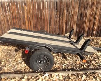 Metal and Wooden Trailer