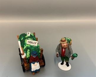 $10 #3074
Heritage Village Chelsea Market Mistletoe Monger & Cart