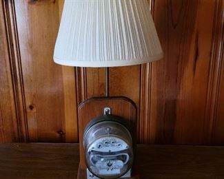 Unique electric meter lamp