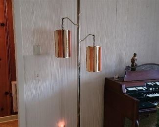 Mid century pole lamp