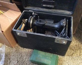 Singer 221-1 Portable Electric Sewing Machine with Table
