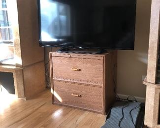 Nice wood file cabinet