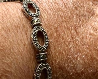 Sterling marcasite bracelet
