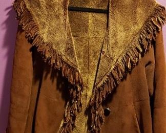 Christa suede fringed jacket made in Italy