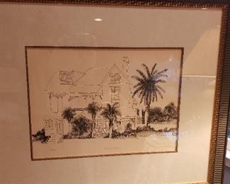 Key West etching
