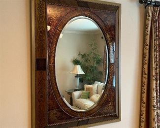 ROBERT WEISS REVERSE PAINTED MIRROR