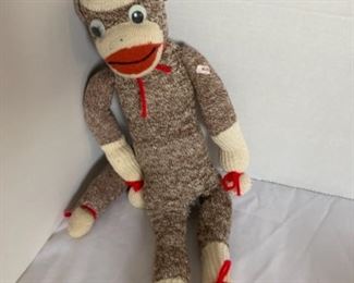 Sock monkey.  Also available in blue